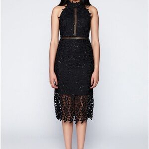 Bardot black midi dress size 6